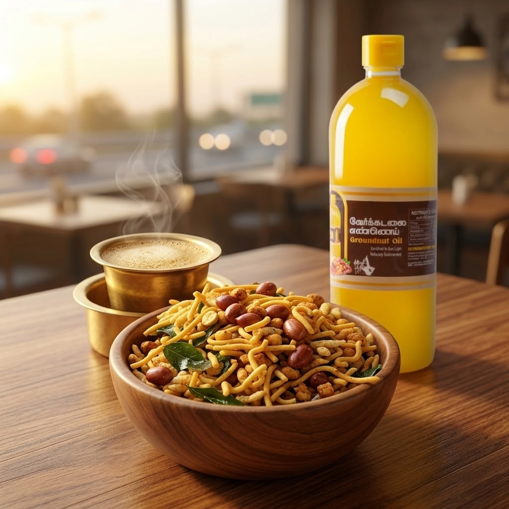 Besan Mixture – Healthy Snack in Groundnut Oil