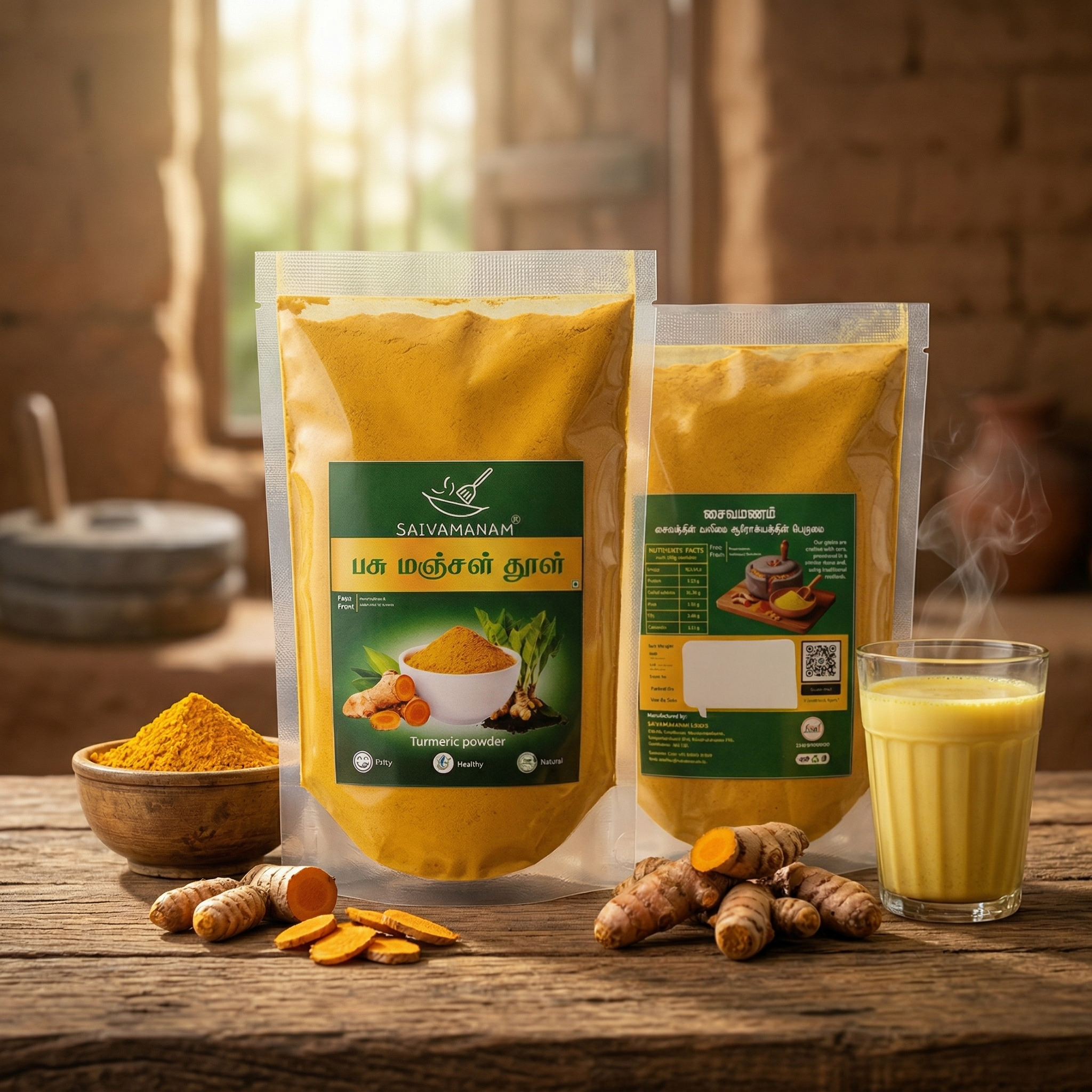 Raw Turmeric Powder (Pasu Manjal Thool) – From Our Soil to Your Kitchen