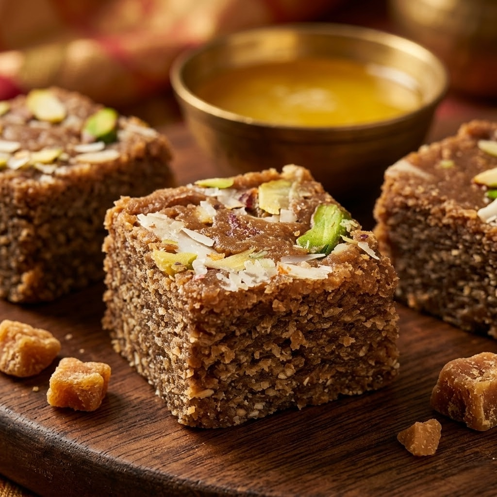 Palm Jaggery Coconut Burfi – Tradition You Can Taste